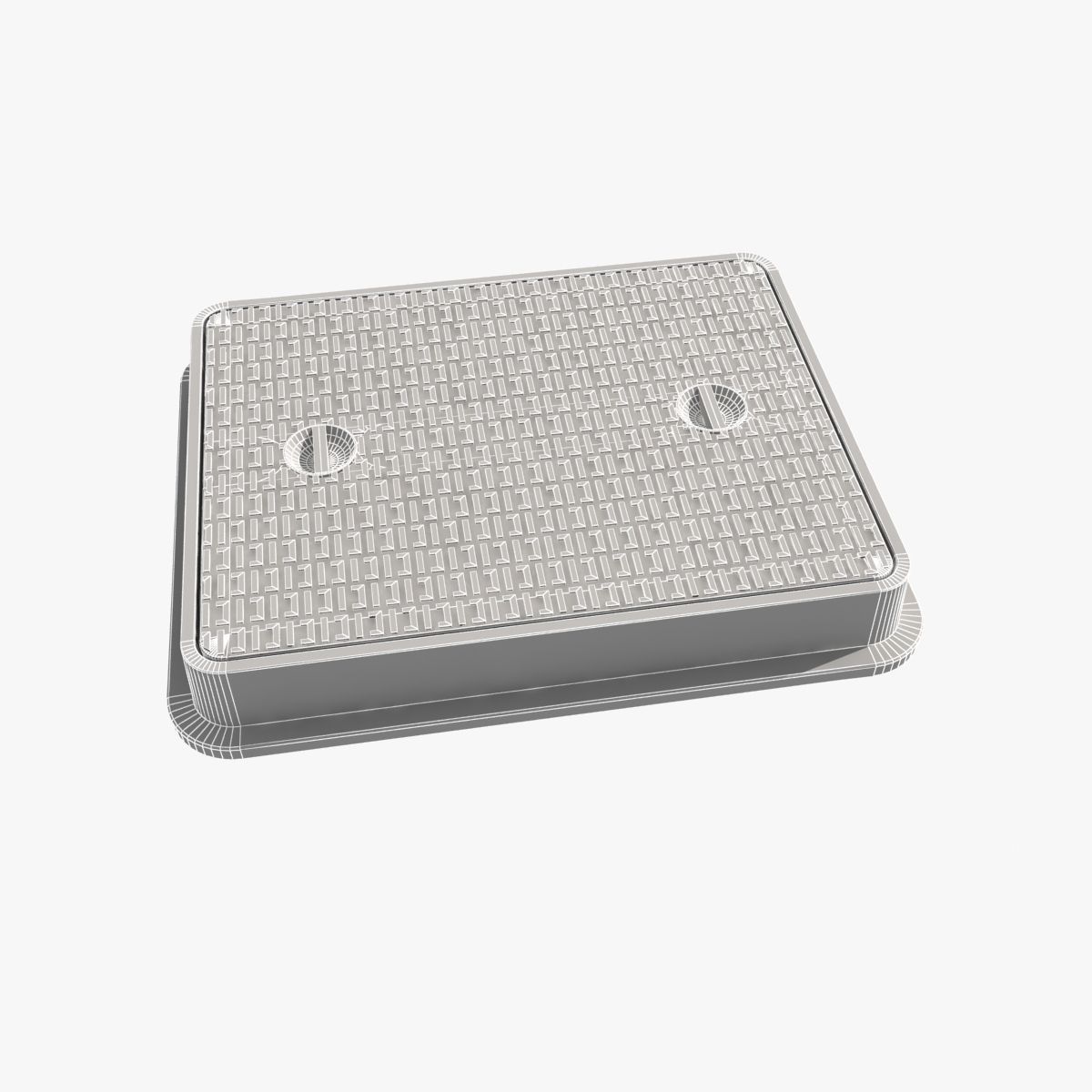 cast iron hatch 3 3D model_1