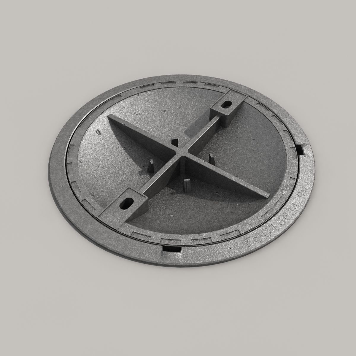 cast iron hatch 5 3D model_4