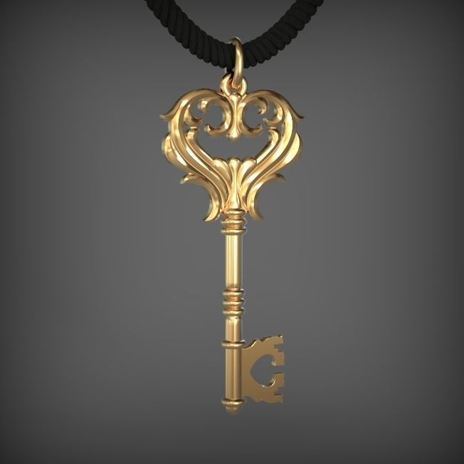 Pendant Key 4 STL 3D print model_0