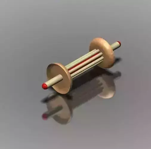 FIRKI wooden rod with stripe