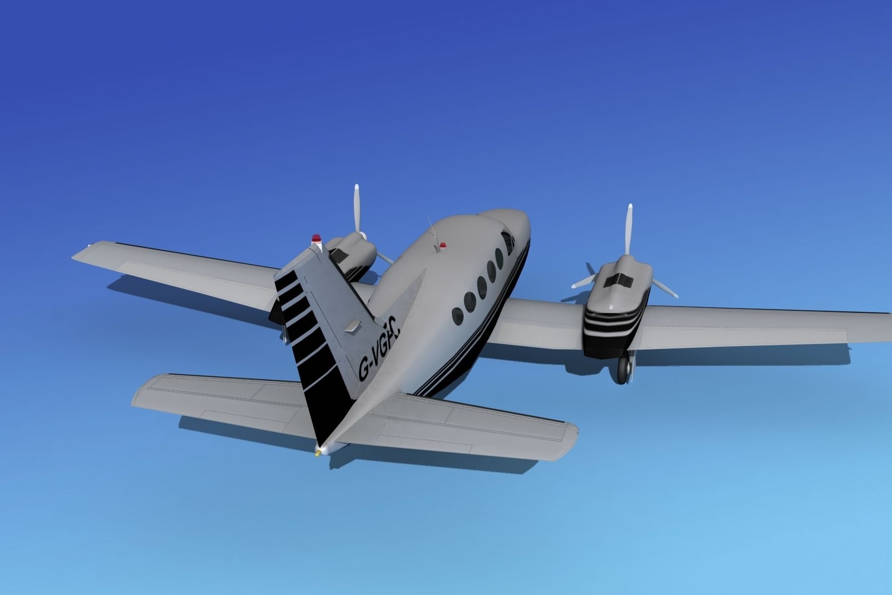 Cessna 414A Chancellor V11 3D model_6