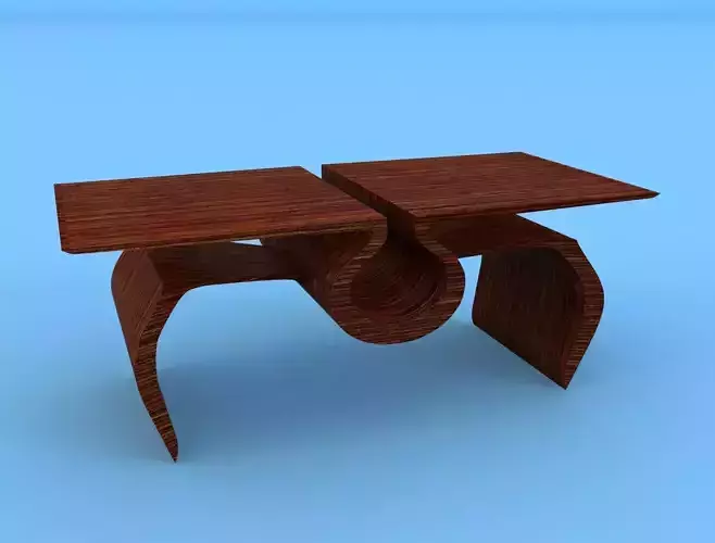 Table coffee made of wood