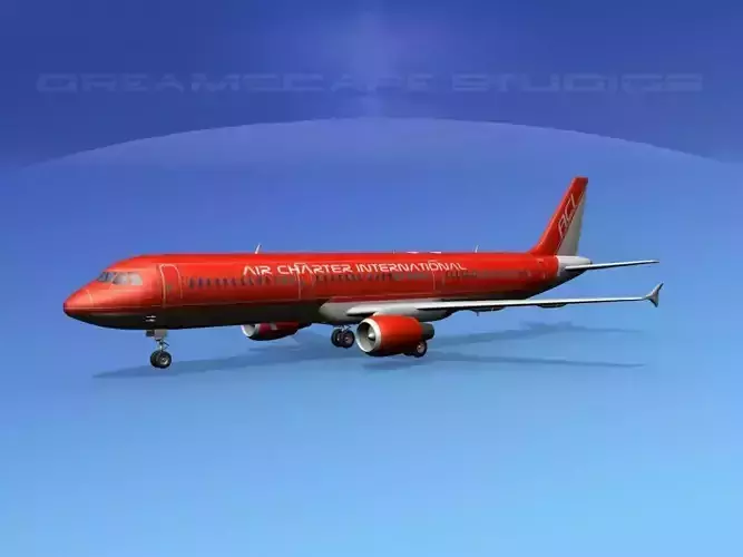 Airbus A321 Air Charter intl 2 3D model