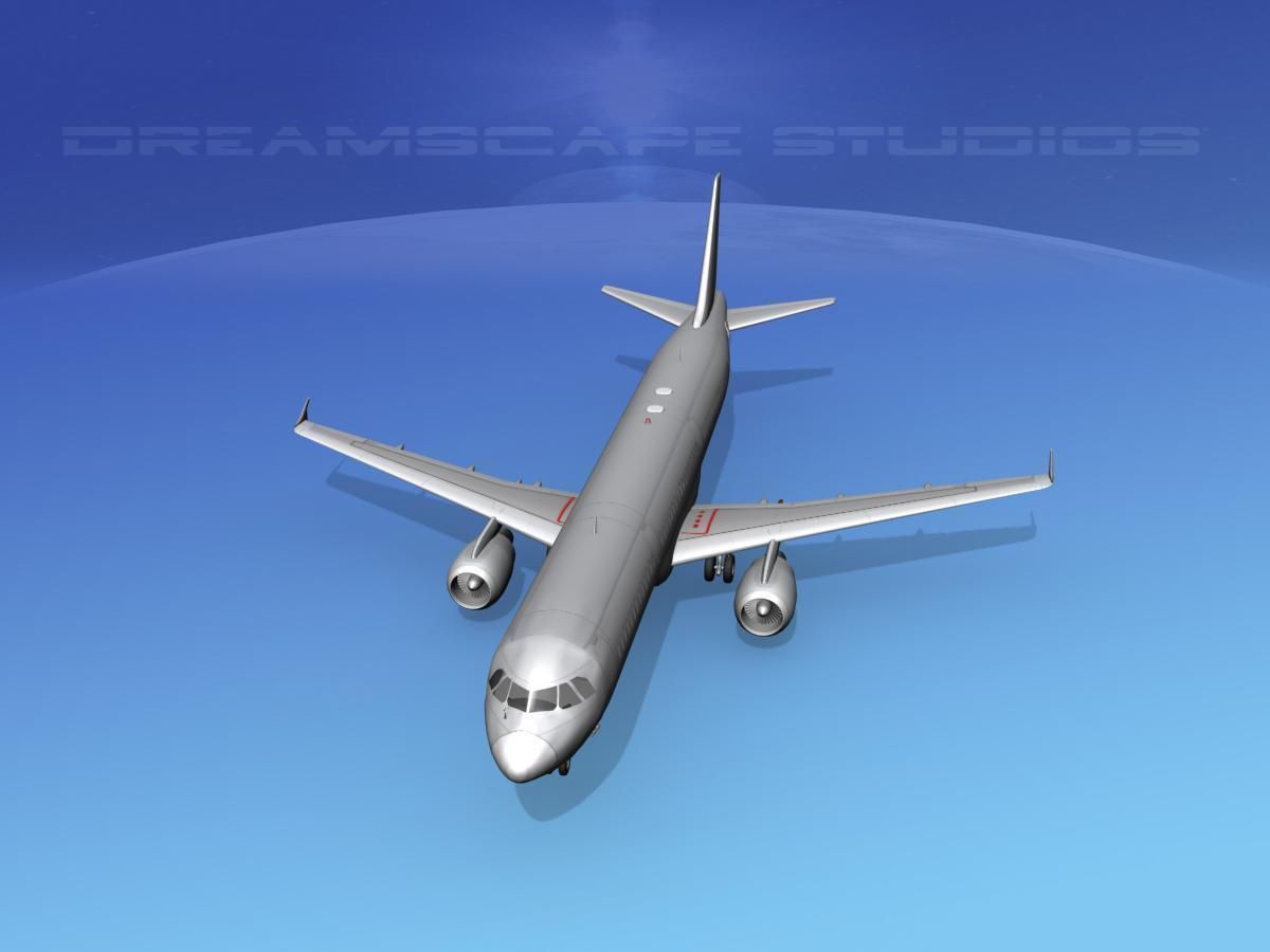 Airbus A321 Bare Metal 3D model_9