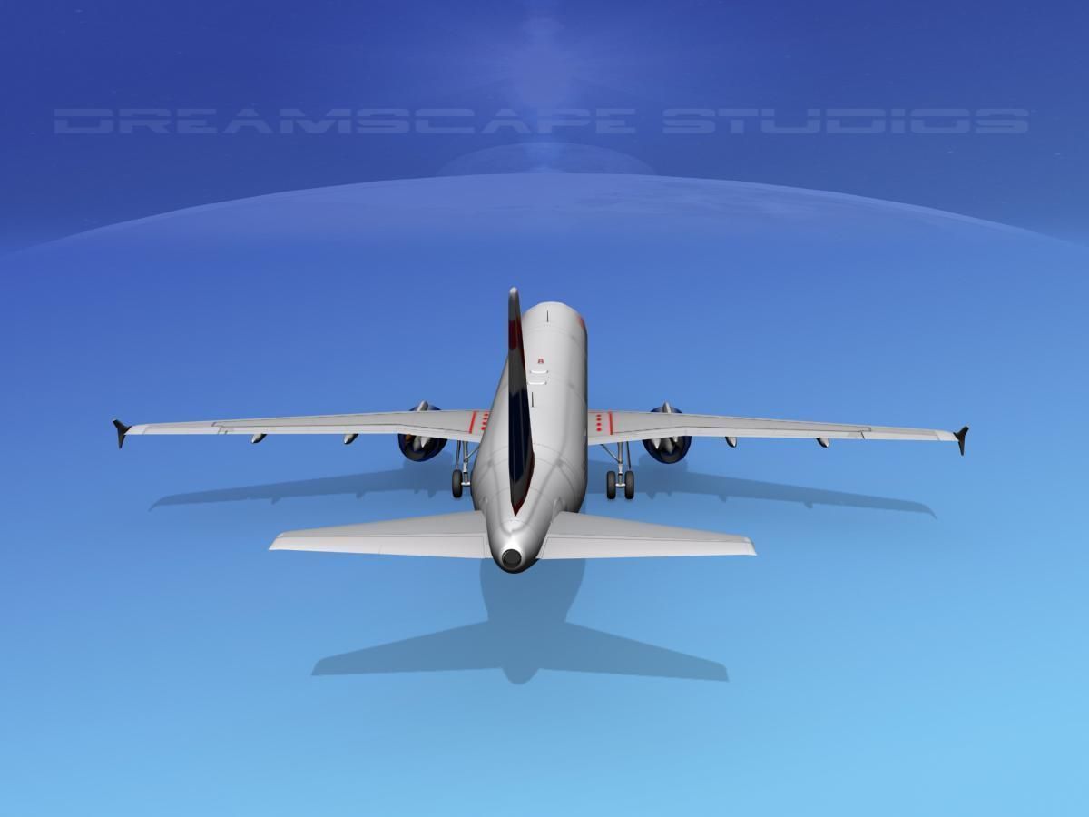 Airbus A321 British Airways 3D model_8