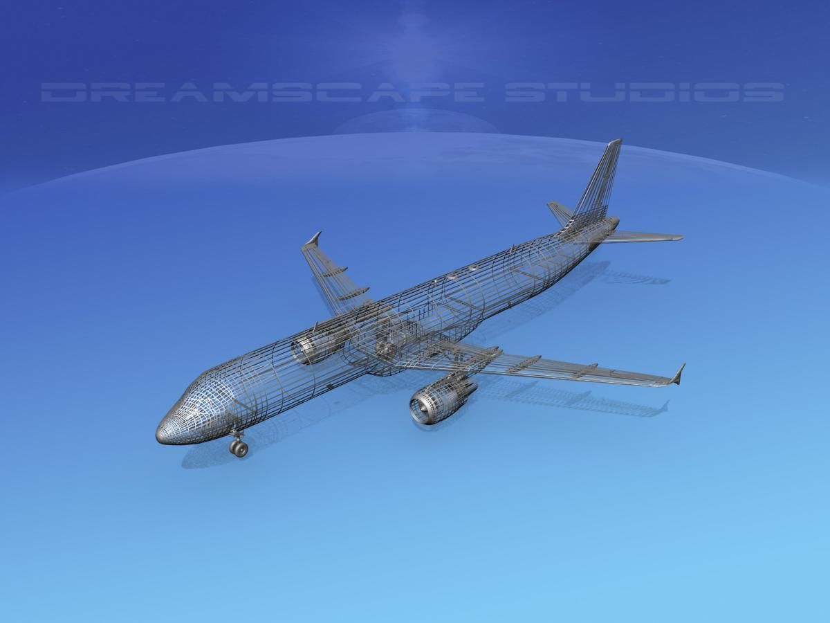 Airbus A321 British Midland 3D model_14