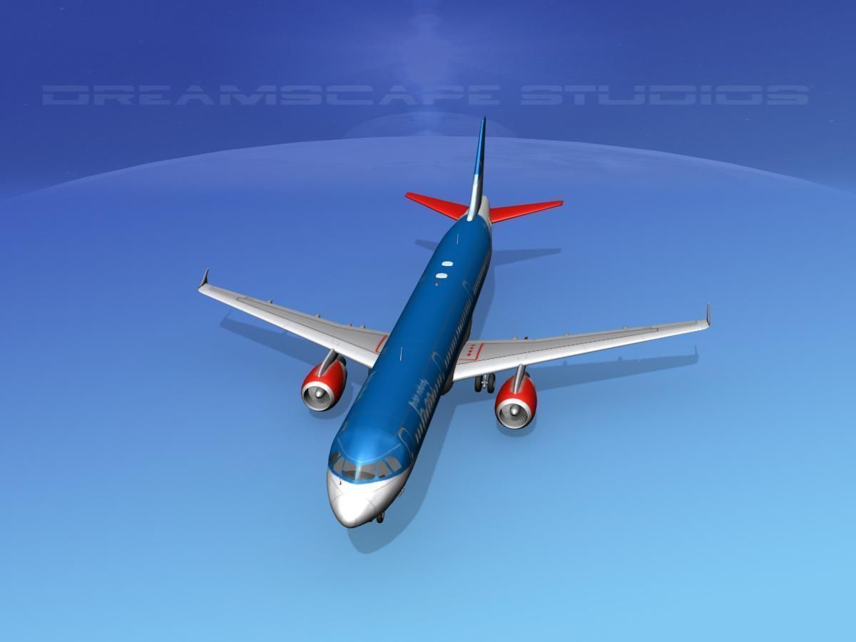 Airbus A321 British Midland 3D model_9
