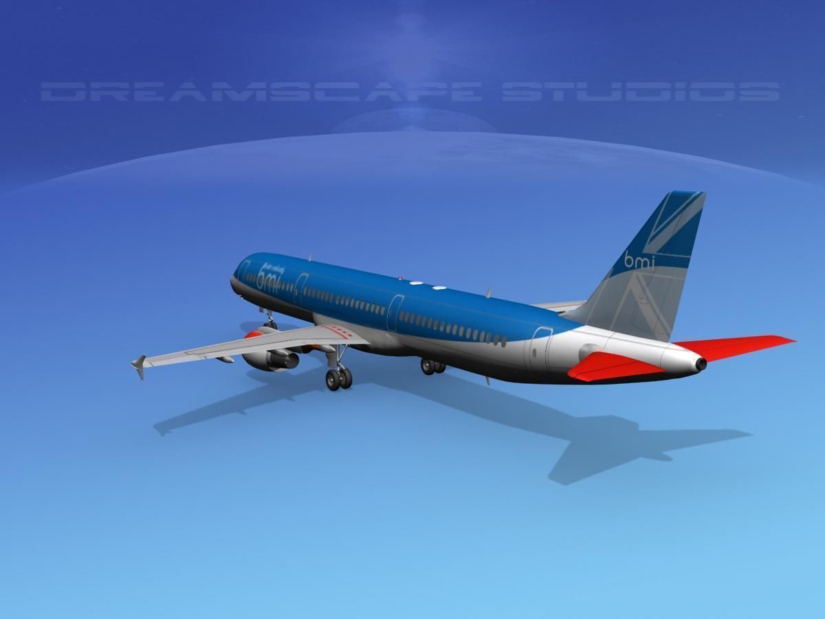 Airbus A321 British Midland 3D model_3