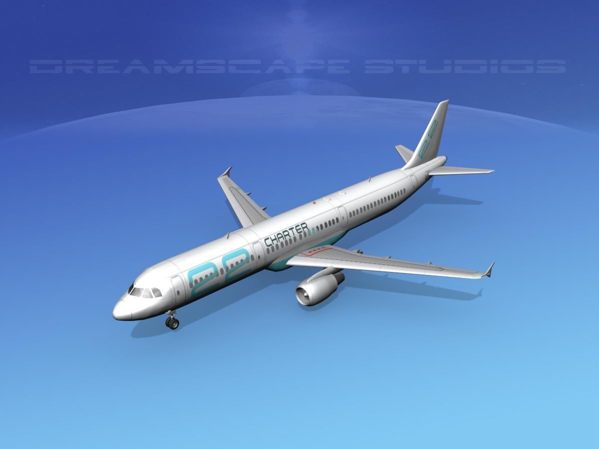 Airbus A321 Charter 22 3D model_14
