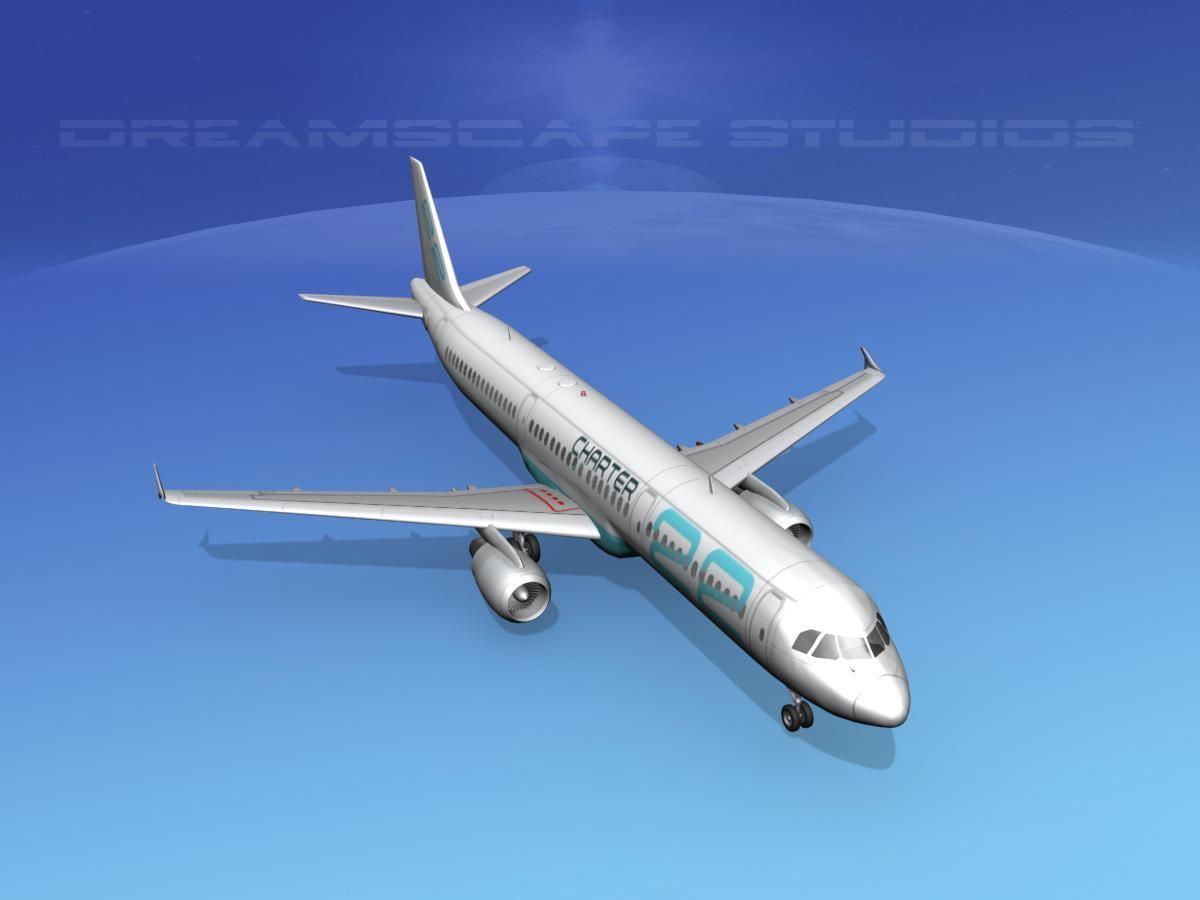 Airbus A321 Charter 22 3D model_11