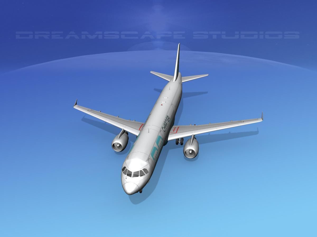 Airbus A321 Charter 22 3D model_13