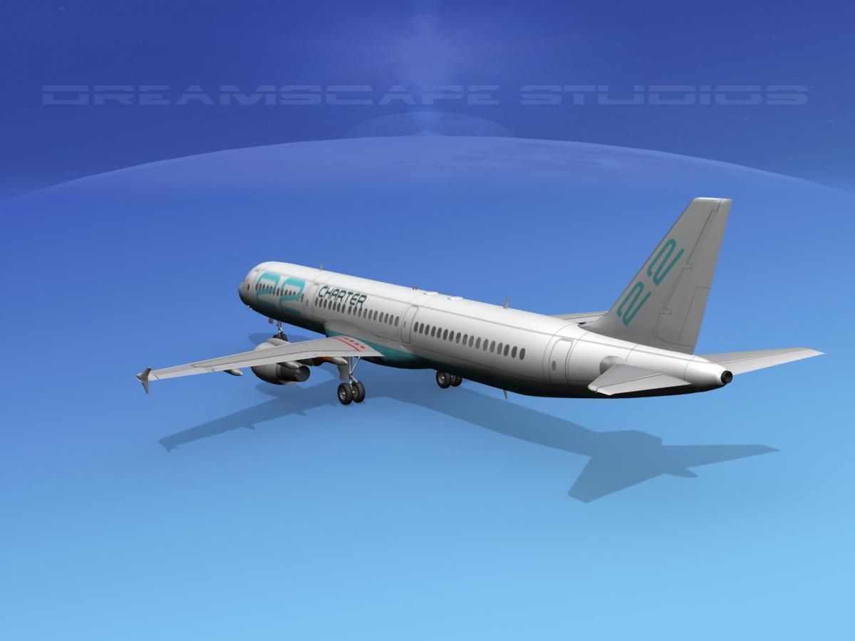 Airbus A321 Charter 22 3D model_6