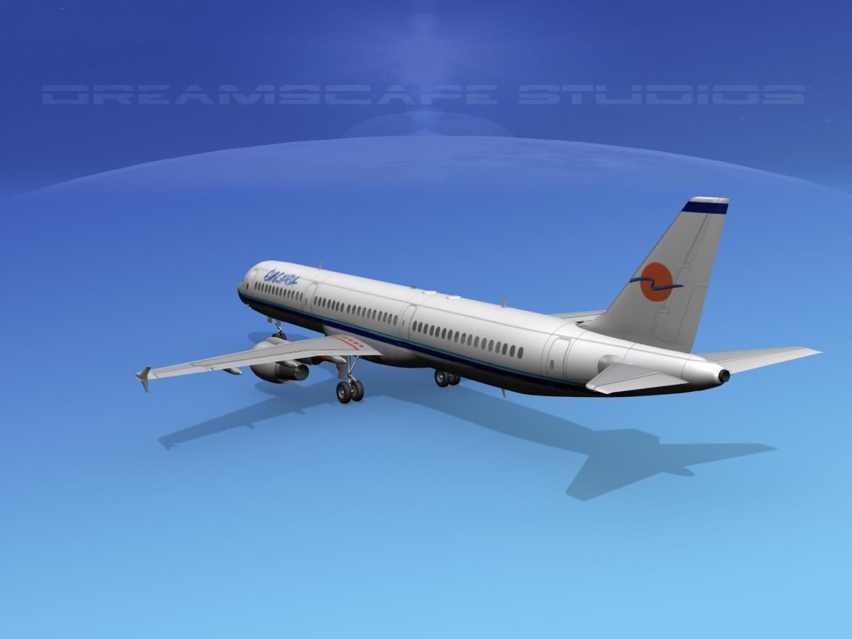 Airbus A321 Eurocypria 3D model_7