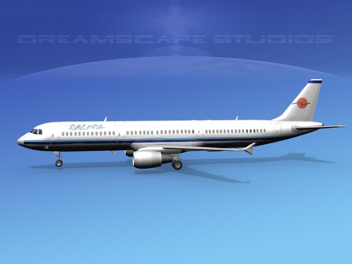 Airbus A321 Eurocypria 3D model_5