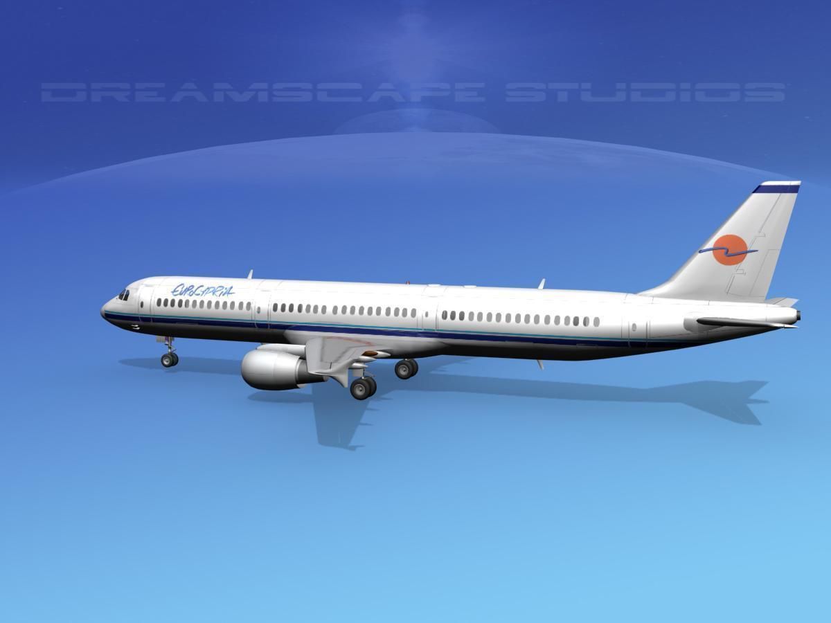 Airbus A321 Eurocypria 3D model_6