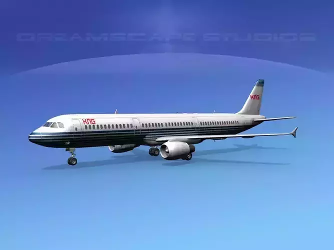 Airbus A321 KNG 3D model