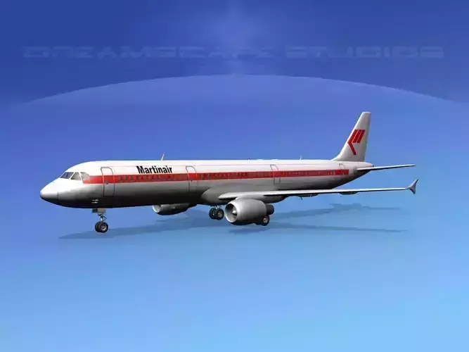 Airbus A321 Martinair 3D model