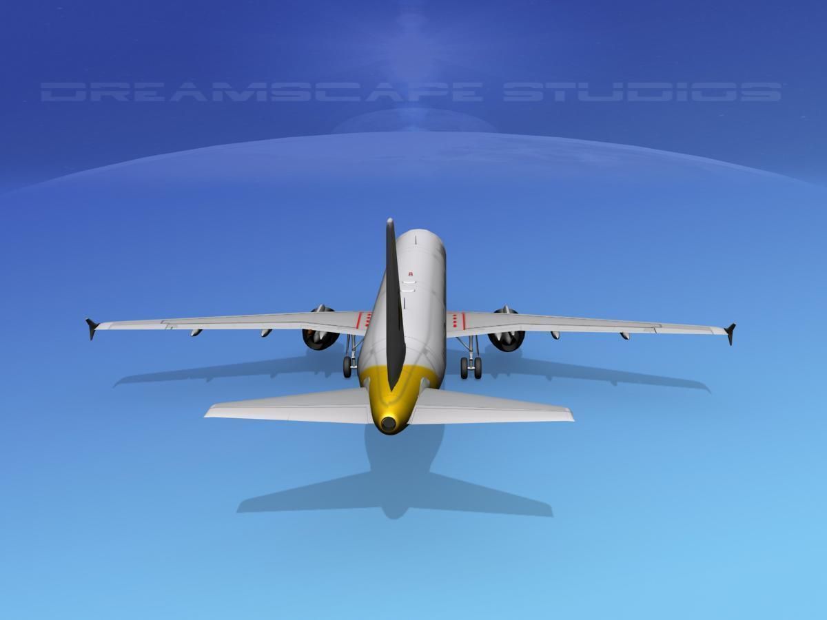 Airbus A321 Monarch 3D model_8