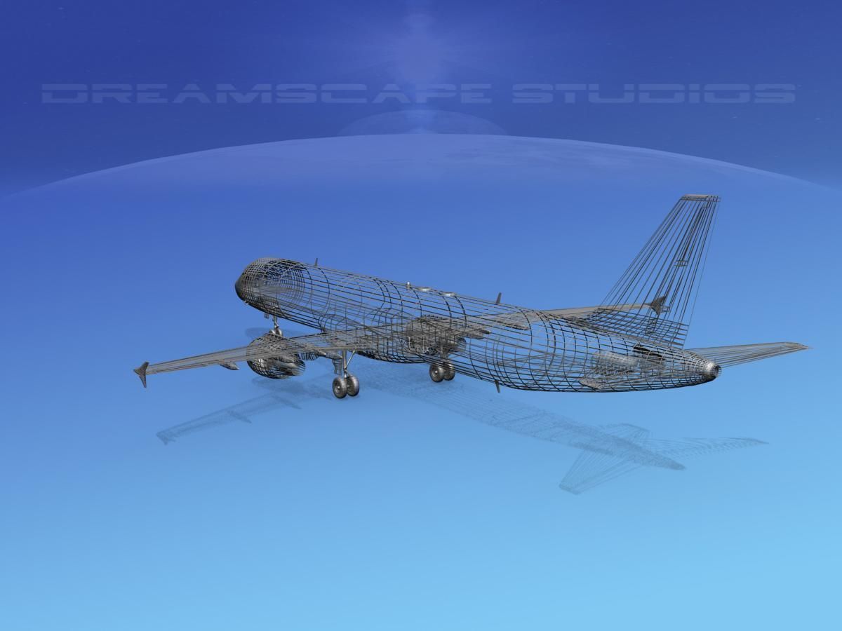 Airbus A321 Monarch 3D model_2