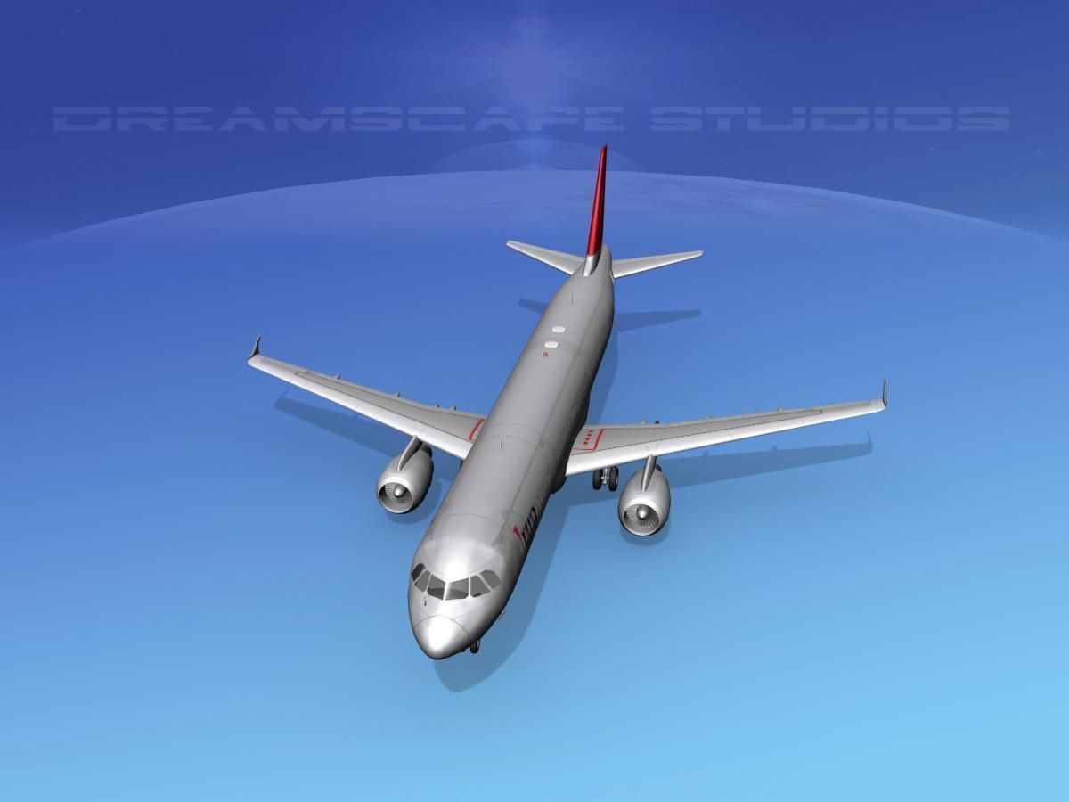 Airbus A321 Northwest 2 3D model_13