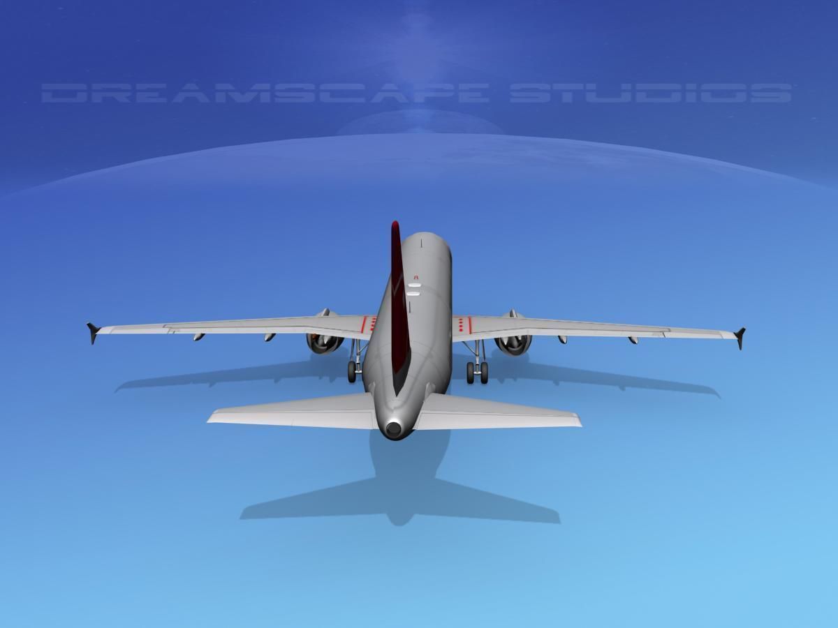 Airbus A321 Northwest 2 3D model_8