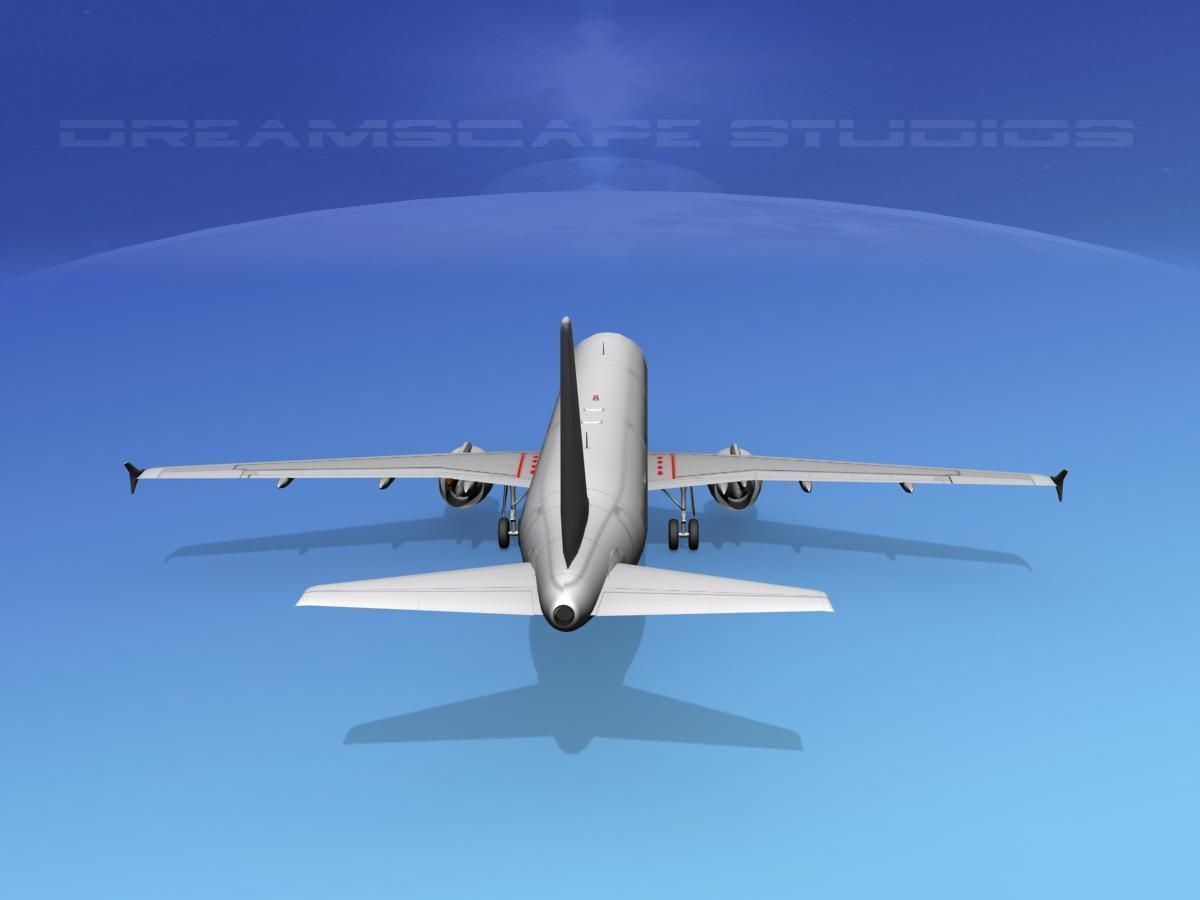 Airbus A321 Unmarked 1 3D model_20