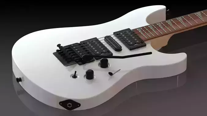 Detailed Electric Guitar