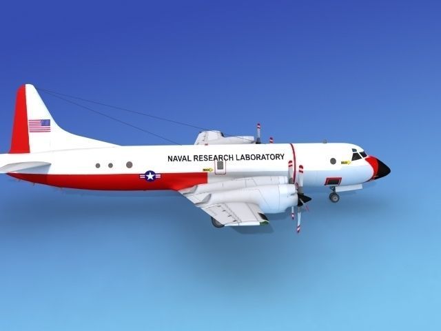 Lockheed P-3 Orion Naval Research Lab 3D model_4