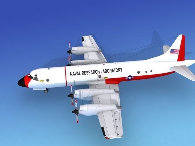 Lockheed P-3 Orion Naval Research Lab 3D model_9