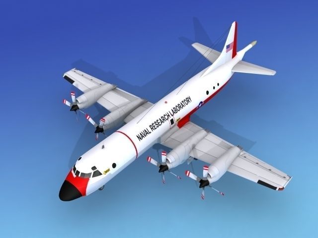 Lockheed P-3 Orion Naval Research Lab 3D model_10