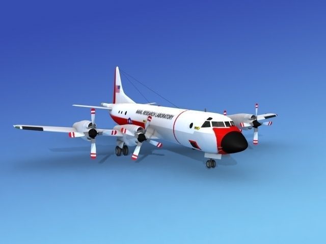 Lockheed P-3 Orion Naval Research Lab 3D model_2