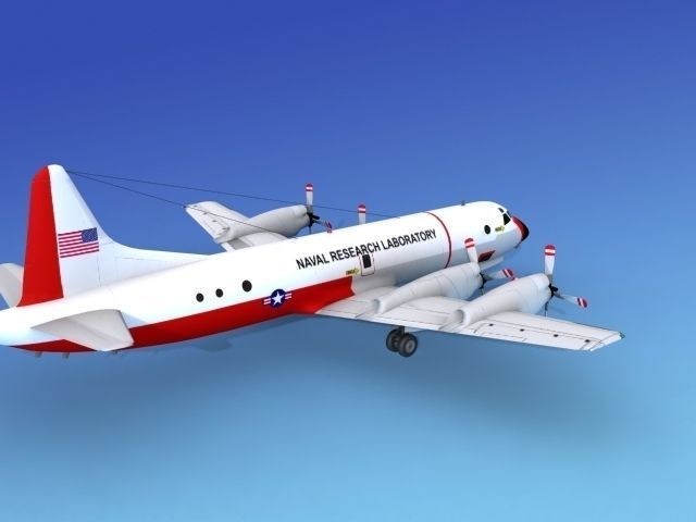 Lockheed P-3 Orion Naval Research Lab 3D model_6