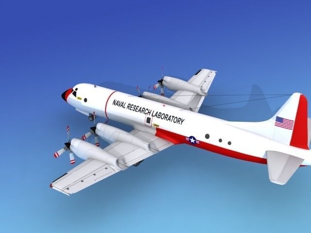 Lockheed P-3 Orion Naval Research Lab 3D model_8