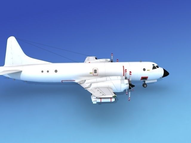 Lockheed P-3 Orion Unmarked 3 3D model_5