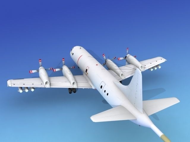 Lockheed P-3 Orion Unmarked 3 3D model_7