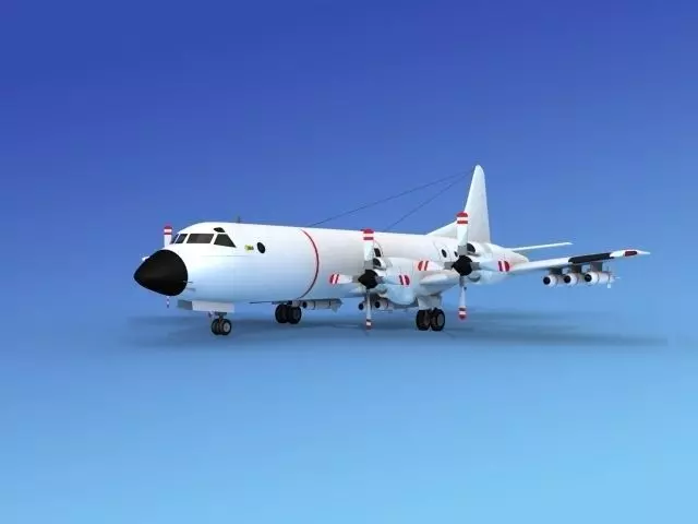 Lockheed P-3 Orion Unmarked 3 3D model_0