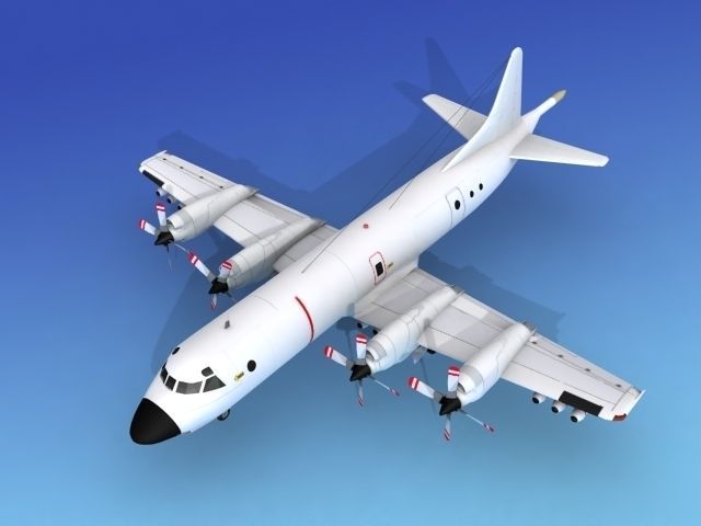 Lockheed P-3 Orion Unmarked 3 3D model_10