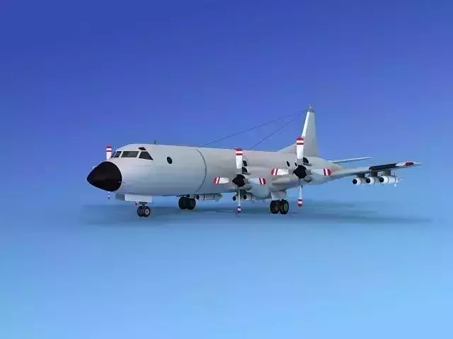 Lockheed P-3 Orion Unmarked 4 3D model