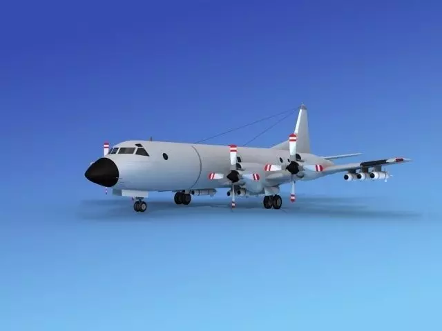 Lockheed P-3 Orion Unmarked 4 3D model