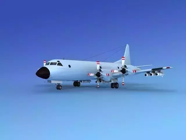 Lockheed P-3 Orion Unmarked 5 3D model