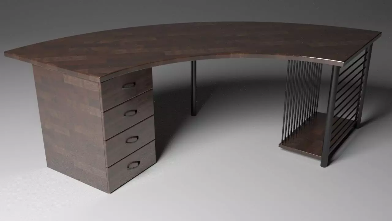 work table free 3D model | CGTrader