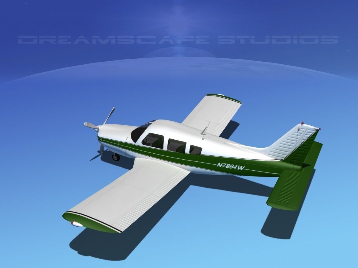 Piper Cherokee Arrow 3D model_9