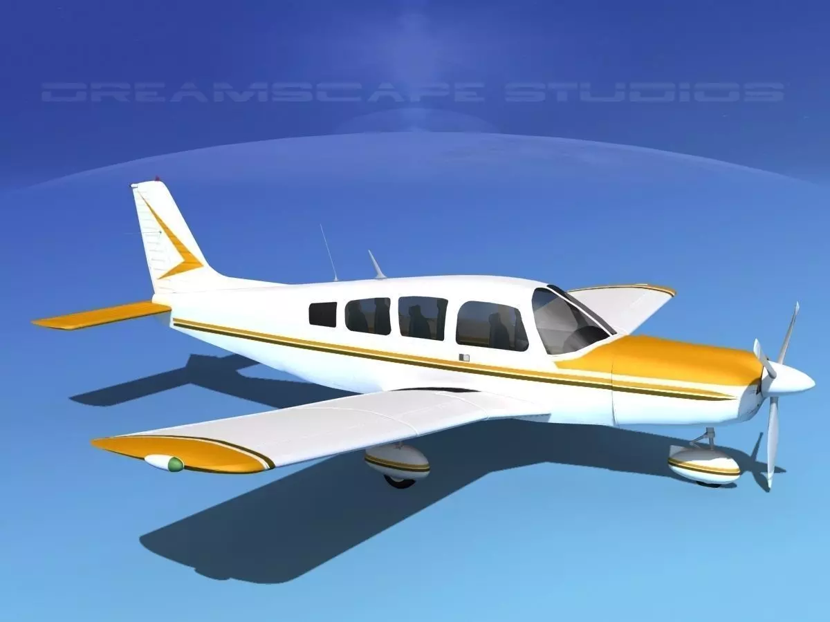 Piper Cherokee Six 260 V02 3D model