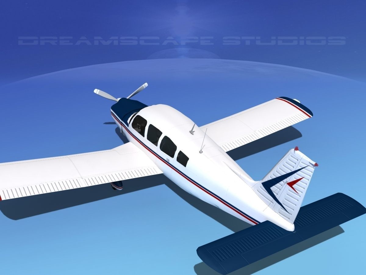 Piper Cherokee Six 260 V03 3D model_6