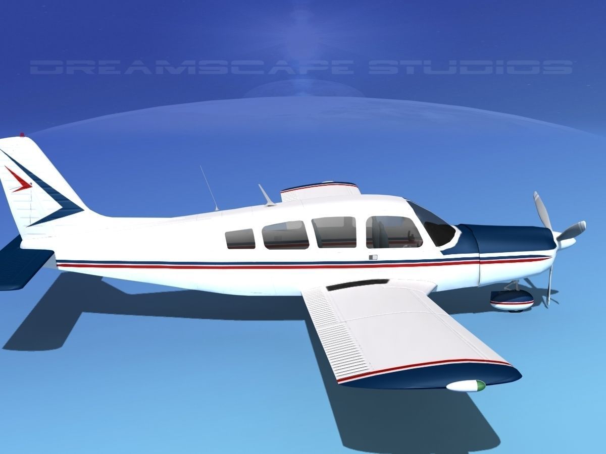 Piper Cherokee Six 260 V03 3D model_3