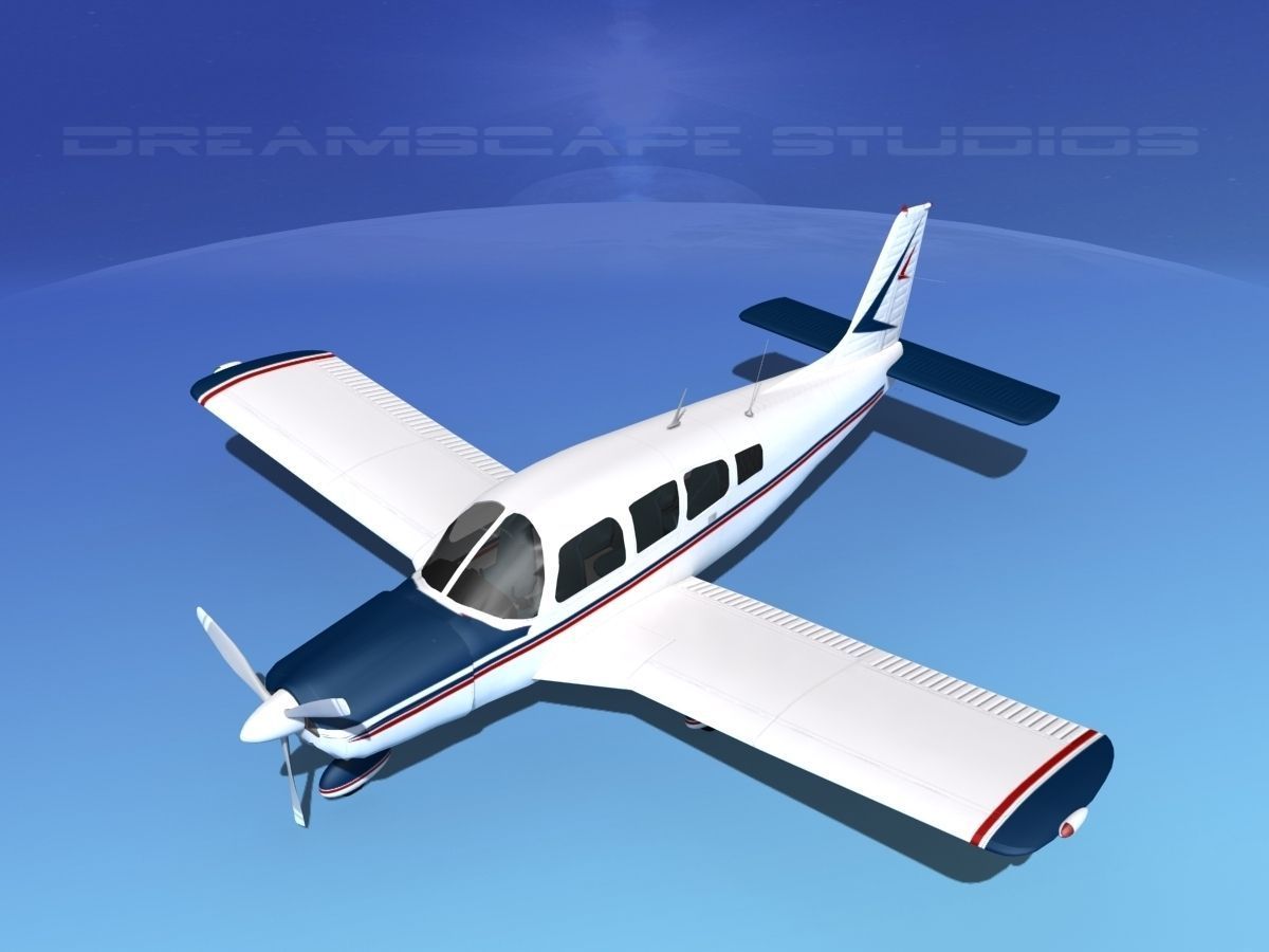 Piper Cherokee Six 260 V03 3D model_10