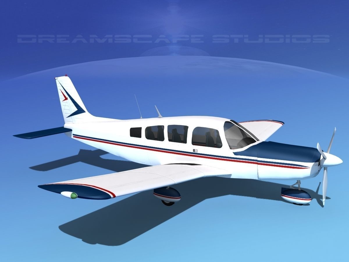Piper Cherokee Six 260 V03 3D model_4
