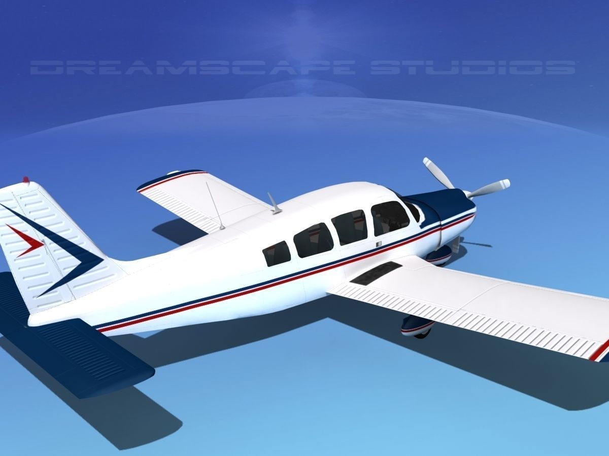 Piper Cherokee Six 260 V03 3D model_7