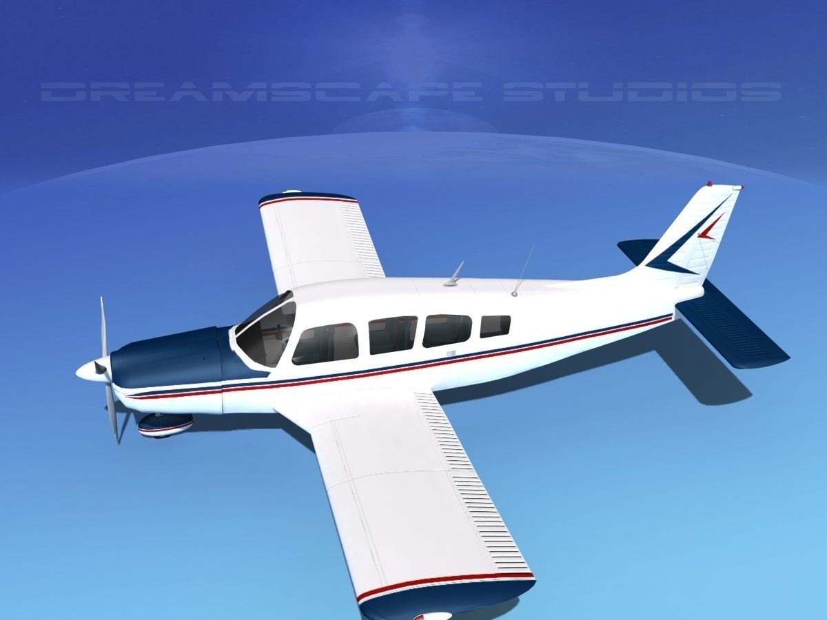 Piper Cherokee Six 260 V03 3D model_9