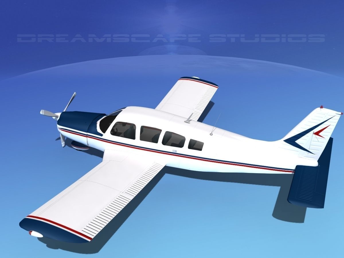 Piper Cherokee Six 260 V03 3D model_8